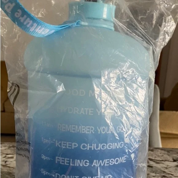COPY - Gallon Water Bottle w/Inspirational Quotes. - Picture 1 of 2